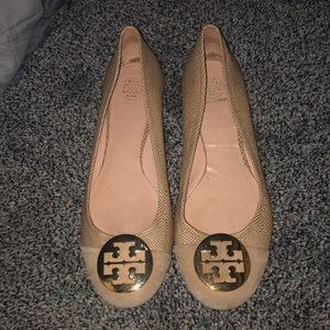 Nude Tory Burch Flats
